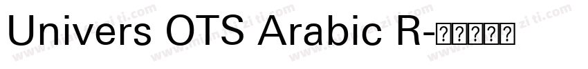 Univers OTS Arabic R字体转换
